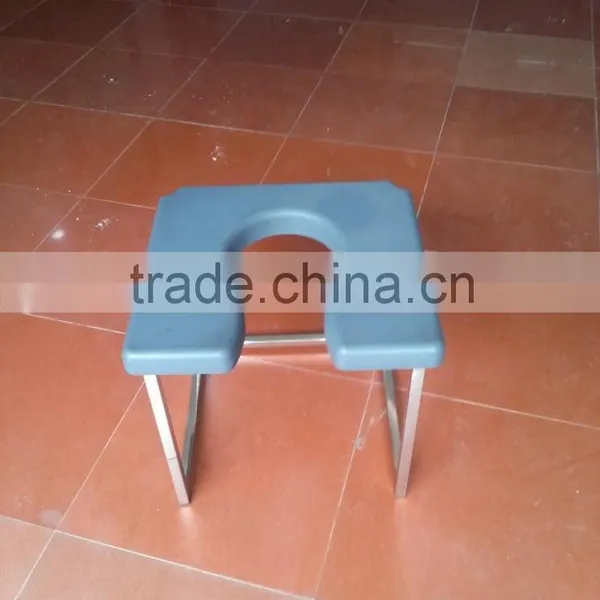 Made of High-tech PU and Stainless Steel Medical Shower Chair,free Standing