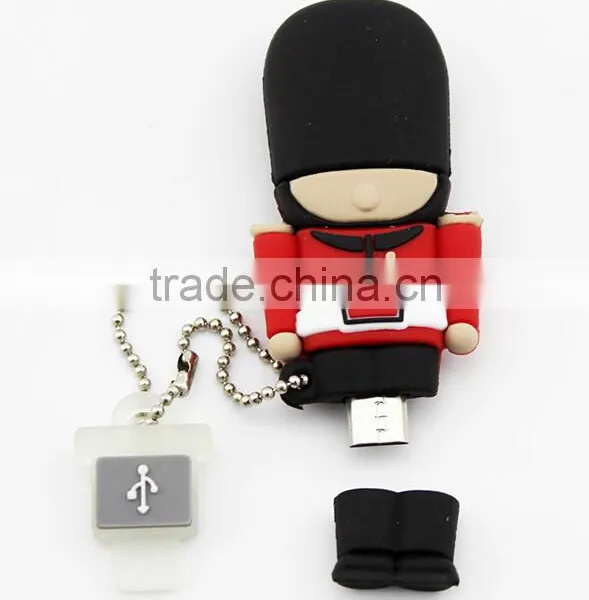 Shenzhen Factory SupplyingOEM British Royal Guards OTG USB Flash Drive for Computer and Mobile Phones 16GB photo-3