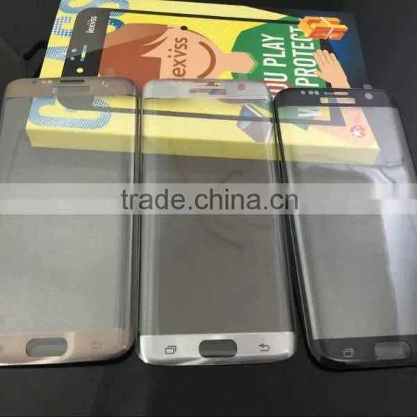 2016 Newest Hot Selling Transparent Premium 9h Hardness Tempered Glass 3D Full Curved Edge to Edge for Samsung S7 Edge photo-3