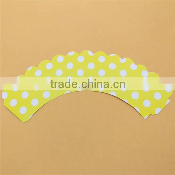 Lovely Polka Dot Baking Cup Cupcake Wrappers&toppers Picks Decoration Kids Birthday Party Favors Supplies-CW005 photo-4