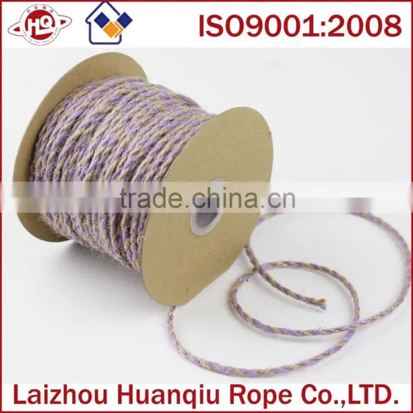 2.5mm 2 Ply Twisted Ivory and Natural Jute Twine 25yard photo-6