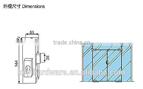V-90 Glass Door Clamp /patch Fitting/glass Door Lock/door Clamp Lock photo-2