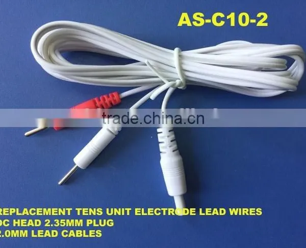 Tens Electrode Wire Lead With 2.35mm DC plug