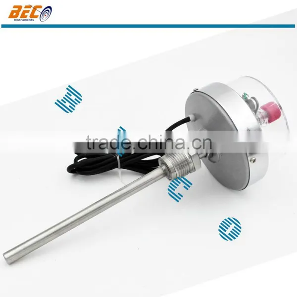Chrome Plated Electric Contact Bimetallic Thermometer Wtih Alarm photo-3