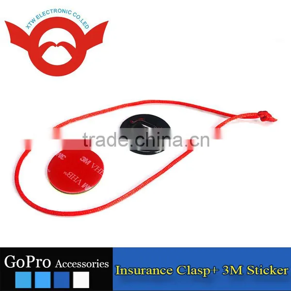 Insurance Clasp Safety Tethers With 3M Sticker for GoPro Hero 3+/3/2/1 Gp21 photo-6