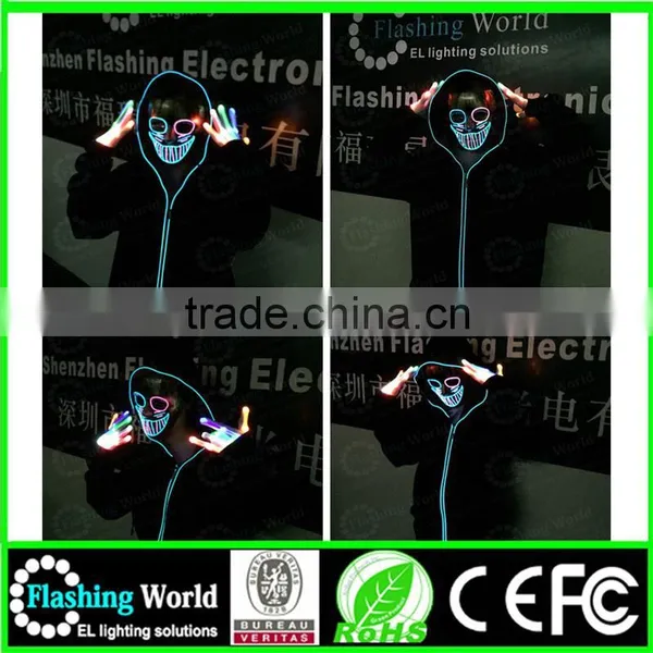 China Factory OEM High Quality Factory Wholesale Factory Wholesale Lime Green el Lighting Glasses photo-6