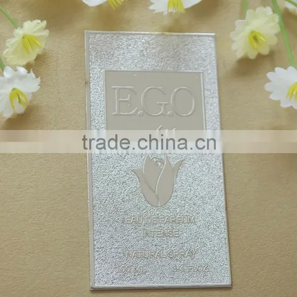 custom gold etching perfume labels, ferfume tags, sticker
