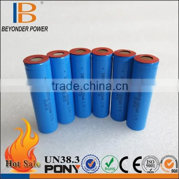 Samsung 18650 Battery 3.7V 2200mAh Cylindrical Lithium-ion Rechargeable Battery for Led Light or E-bike Lithium Battery Pack