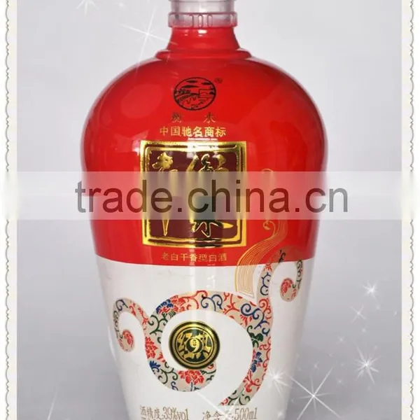 White Glass Bottle/painted White Crystal Glass Bottle