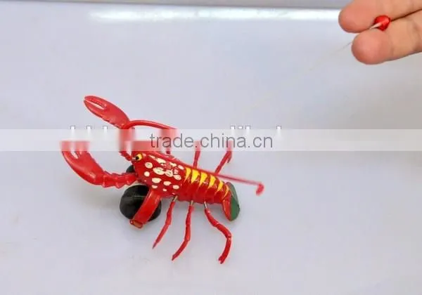 4 Inch Lobster Kids Pull String Sea Animal Toy for Wholesale, Pull Toy From China