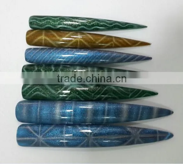 3D Cat Eyes Magnet 9 Patterns Cat Eyes Magnet 3D Cat Eye Magnet Magic Stick Magnetic Slice ZX:NP027 photo-3