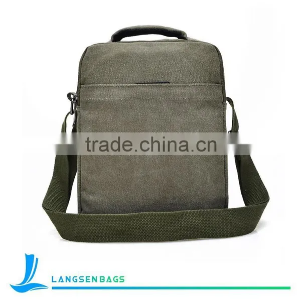 Men's Vintage Canvas Bags School Shoulder Bag Messenger Bag photo-3