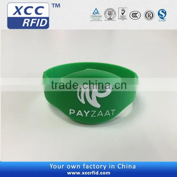 RFID Silicone Wristband Reusable Wristbands Printable Wristbands