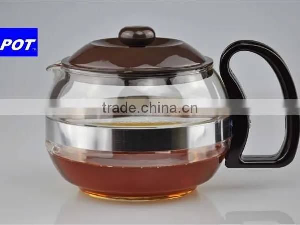 New Arrival Borosilicate Glass,heated Directly on Fire Tea Pot Set 600ml/1000ml/1200ml photo-2