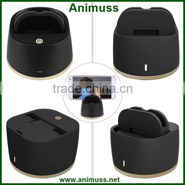 360 Degrees Remote Control Rotation Panorama Shooting Auto Face Tracking Selfie Robot Compatible for Iphone Ios Android photo-6