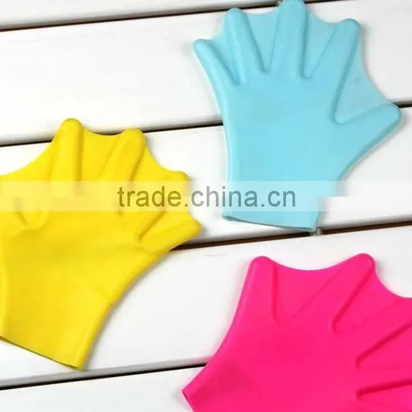 Silicone Rubber Swimming Fins for Hands Silicone Sailor Webbed Palm Flying Webbed Gloves