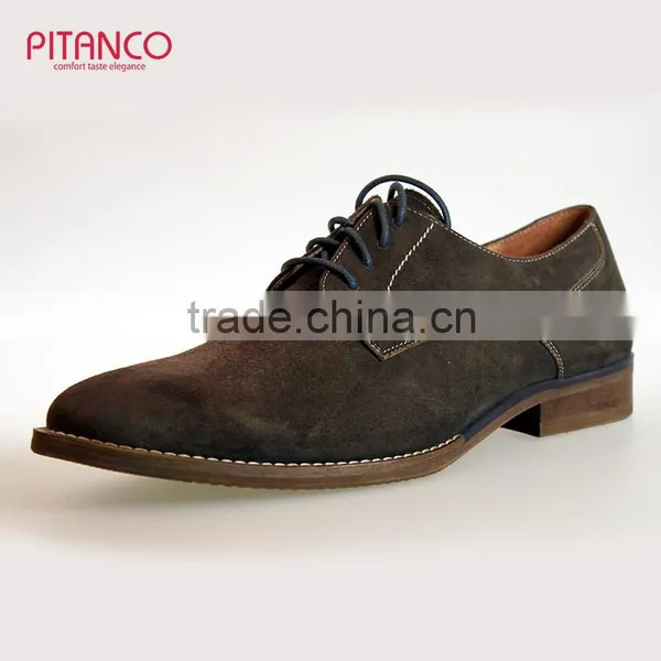 New Style Swede Leather Lace-up Dress Shoes for Men