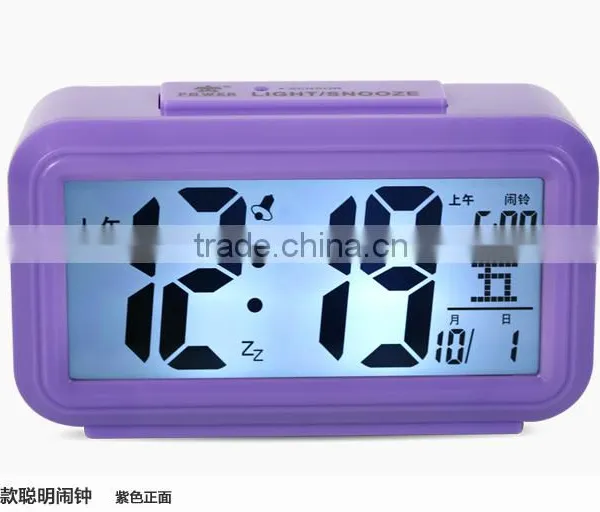 Colorful Case Alarm Clock With Large Number Digital Clock photo-2
