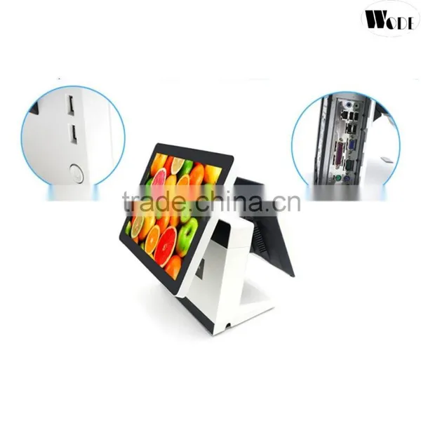 Cheap Price 15 Inch Dual Screen Touch Pos Machine /Flat Panel POS System photo-5