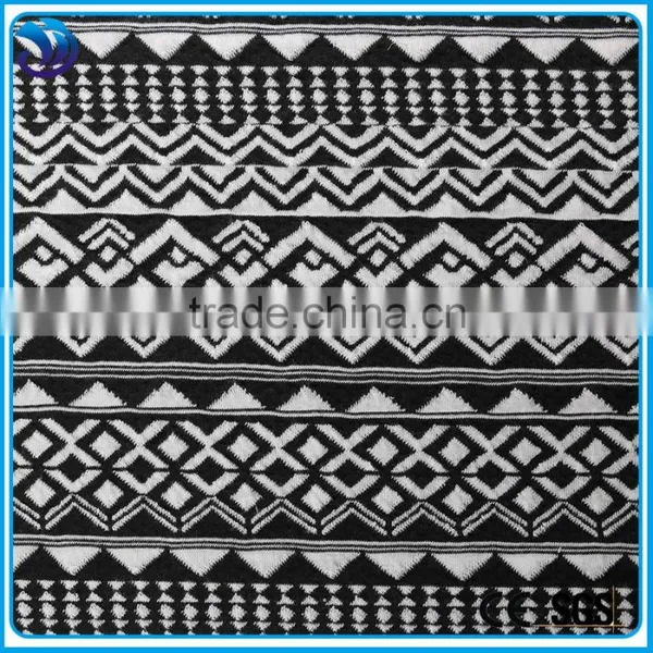 Hot Sell Geometrical Figure Ployester Spandex Fashion Jacquard Fabric photo-3