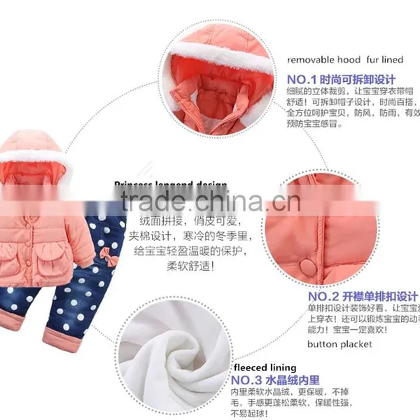 2015 Wholesale Fancy Baby Winter Hooded Jacket photo-6