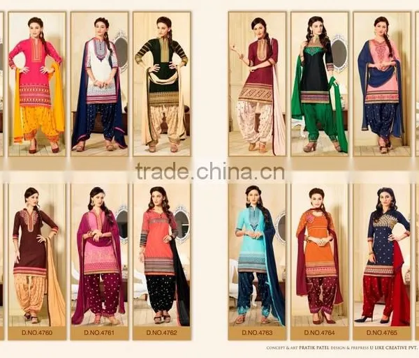 EMBROIDARY COTTON PATIYALA SUIT photo-5