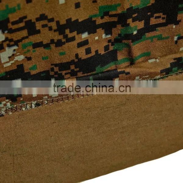 Camouflage Wargame Wear T-shirt Army Military Cotton T-shirt photo-5