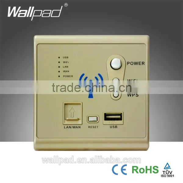 New Design Wallpad Silver Wall Mount Lan Rj45 3G WiFi Smart Socket WPS AP Router Repeater Phone USB Wireless Wall Charger Socket Quality Choice photo-2