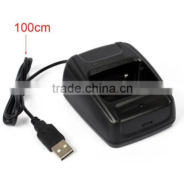 DC5V-500mA Desktop Li-ion USB Battery Charger For BaoFeng BF- 888S Walkie Talkie photo-2