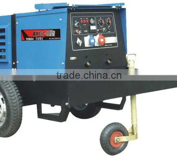 Trailer Portable Chinese Diesel Powered +weichai WP2 Engine Welder Generator photo-2