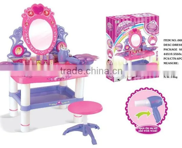 Toys Dresser Set Beauty Set Real Action Play Set With Light and Music and Wind
