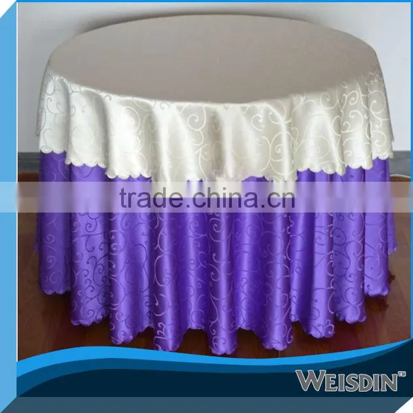 Polyester Table Cloth High Bar Cocktail Table Cloth for Wedding