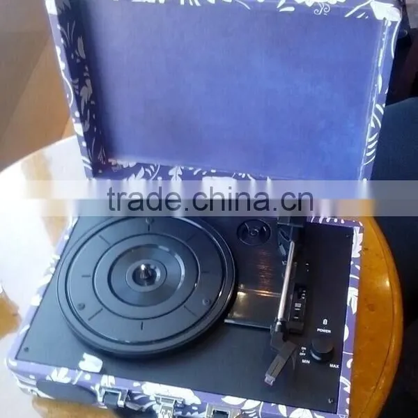 Vinyl Record Player Suitcase Gramophone With PC Recording Wholesales