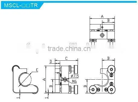 MSCL-08TR/Height of Center Height 25.4mm/high Repeatability Kinematic C Type Mounts With 2 Adjusters/laser Mirror Mount photo-2