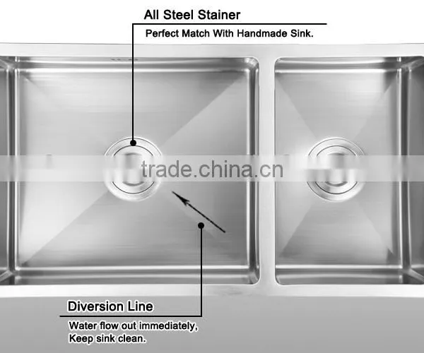 Sound Deadening Pads Sink CUPC Approval Stainless Steel Handmade Kitchen Sink photo-3