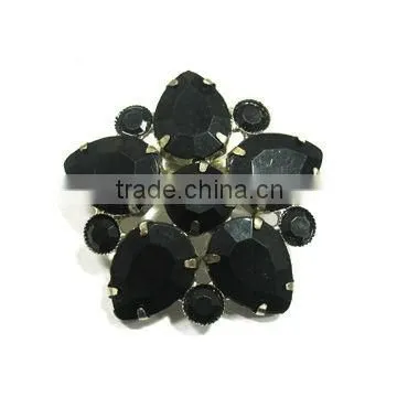 Colorful Buckle Shinning Accessories Flat Jelly Shoes Flower