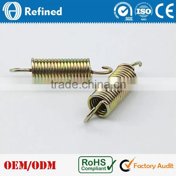 Custom Gold Color Tension Spring With Double Hook, Tension Spring Manufacturer photo-5