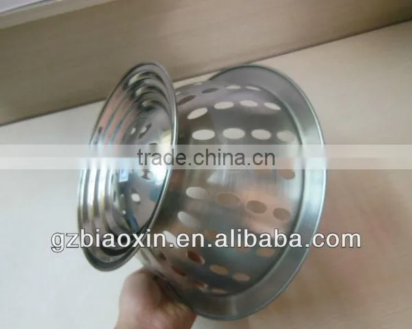 Hot Sale Stainless Steel Colorful Fruit Basket With Handle Sstainless Steel Fruit Bowl With Standing, Metal Leaking Bowl photo-3