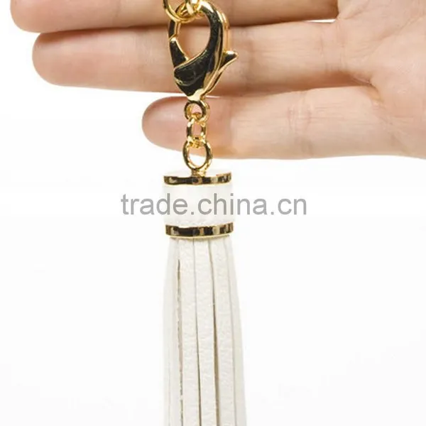 Custom Genuine Leather Tassel Keychain photo-3