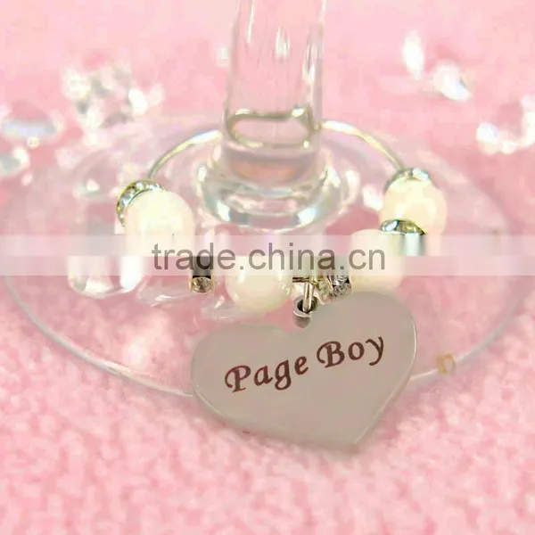Party Design New Fashion Custom Your Own Letter Wine Glass Charms photo-2