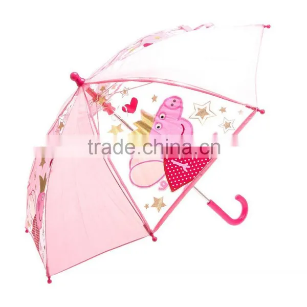 Wholesale Saftey Open Colorful Cute Kids Umbrella photo-6