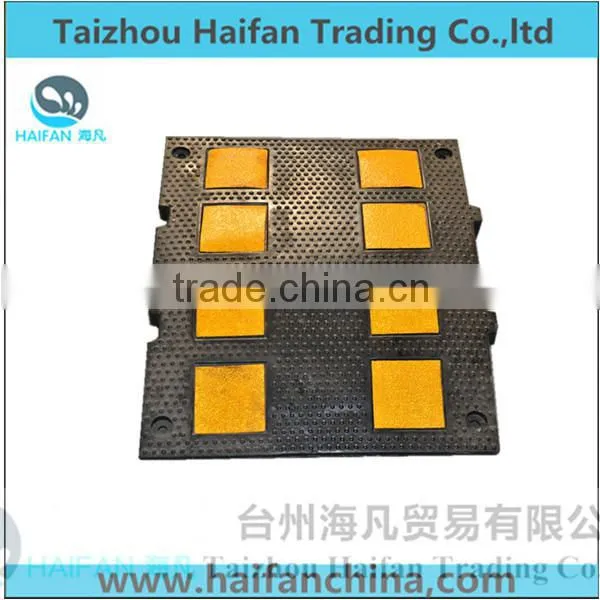 500*600*50mm Traffic Removable High Quality Speed Hump/ European Standard High Strength Road Speed Bump for Safety