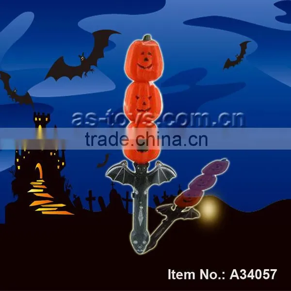 Bats and pumpkin wholesale light up led flashing plastic stick