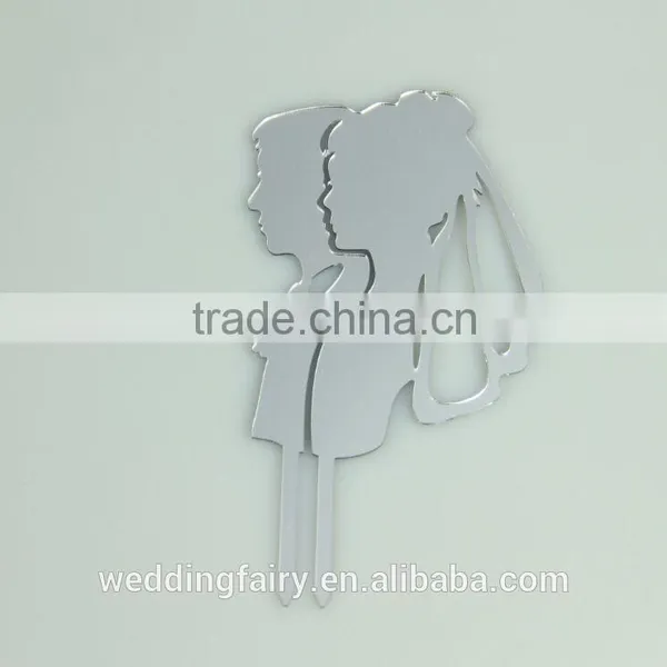 Newest Fashion! Custom Design Crystal Rhinestone Cake Topper 2015