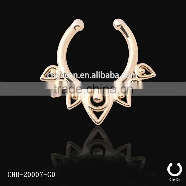 Sun God Helios Flame Design Nickel Free Nose Rings