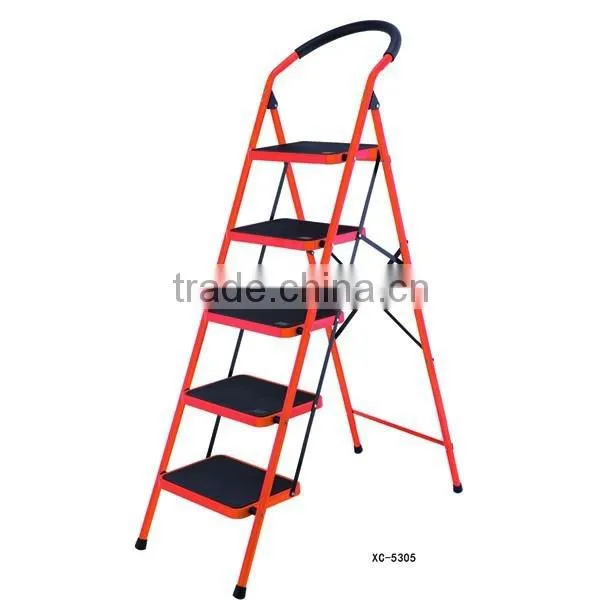 5 Steps Foldable Steel Ladder XC-5305