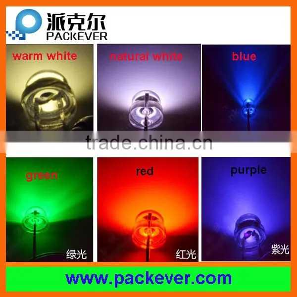 Purple Color 395nm 400nm F5 5mm Small Size Straw Hat LED Diodes Beads photo-3