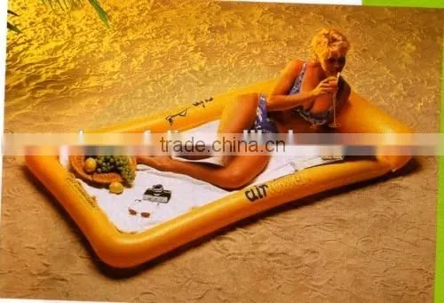 EN71 6P PVC Water Beach Drink Bottle Shape Inflatable Sea Air Mattress photo-3