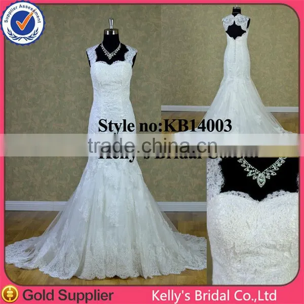One-shoulder Straps Sweetheart Necklinelace Open Back Mermaid Wedding Dress photo-6