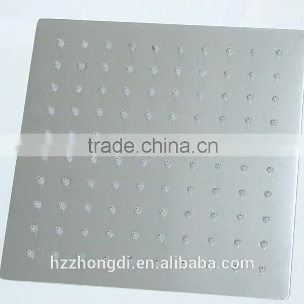 Square 12" Nickle Ultra Thin Slimtainless Steel Shower Head